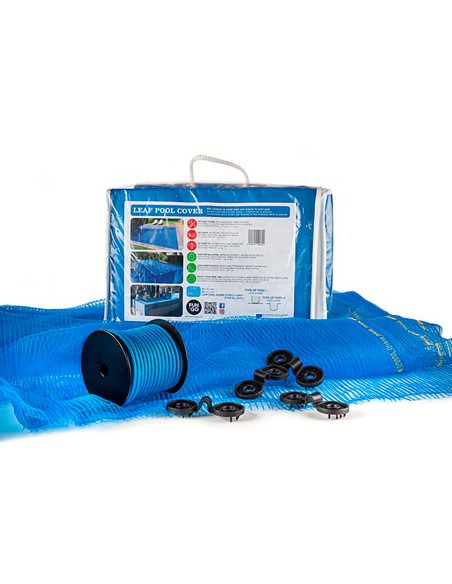 Malla para piscina 4x8m leaf pool cover