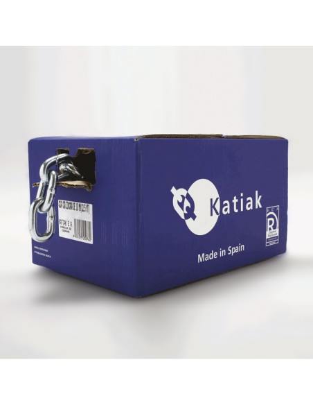 Caja cadena zincada "l" ø6mm paso 42mm ancho exterior 22mm 41m