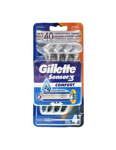 Maquinilla de afeitar sensor3 confort 4 uds