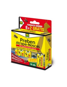 Preben tira atrapa moscas 10 unid