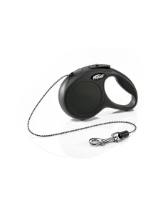 Correa extensible flexi classic 5 m de cinta talla s hasta 12 kg color negro
