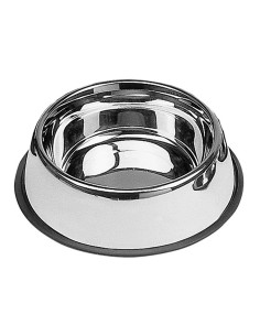 Comedero acero inoxidable antideslizante 0,9 l ø26 cm