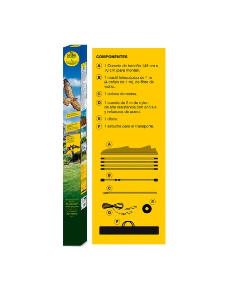 Halcón cometa ahuyenta pájaros 145x70cm 231606 massó