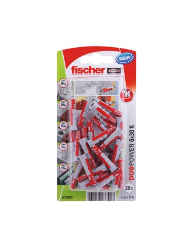 Taco duopower ø6 x 30 mm, blister 28 uds