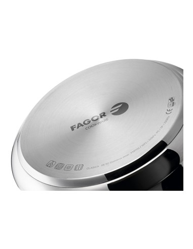 Olla clasica bombeada 8 l inoxidable 18/10...