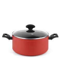 Olla maxima + tapa roja aluminio ø20 x 10 cm