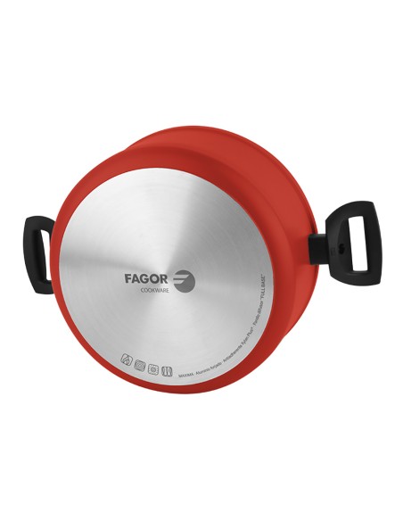 Olla maxima + tapa roja aluminio ø24 x 11 cm