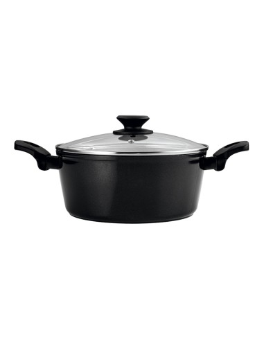 Set 2 sartenes + 1 olla vivant negra aluminio,...