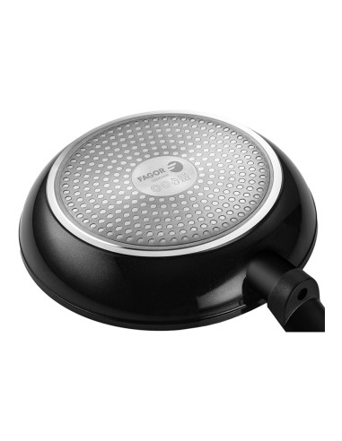 Set 2 sartenes + 1 olla vivant negra aluminio,...