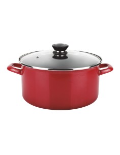 Olla optimax + tapa roja acero aisi 430 ø24 x 13 cm 2
