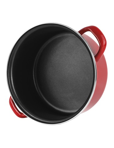 Tartera optimax roja acero esmaltado aisi 430...