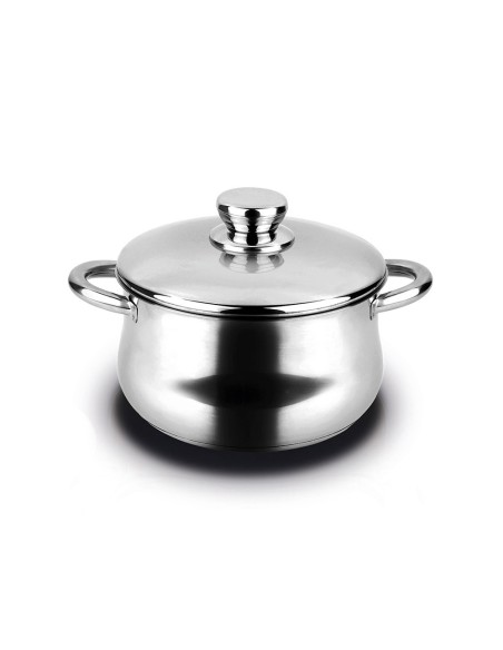 Olla inoxidable silverinox 6,8 l + tapa acero inoxidable 18/10 ø24 x 15 cm
