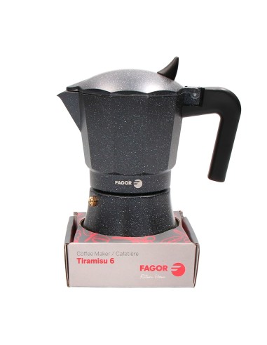 Cafetera tiramisu de aluminio 3 tazas