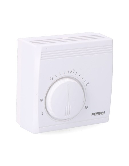 Termostato analogico serie "teg" sin luz piloto. color blanco perry