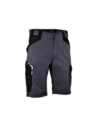 Bermuda bortan gris oscuro negro cofra talla 38