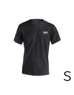 *merchandising* camiseta negra talla-s manga corta bordado edm