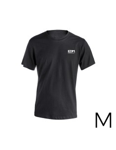 *merchandising* camiseta negra talla-m manga corta bordada edm