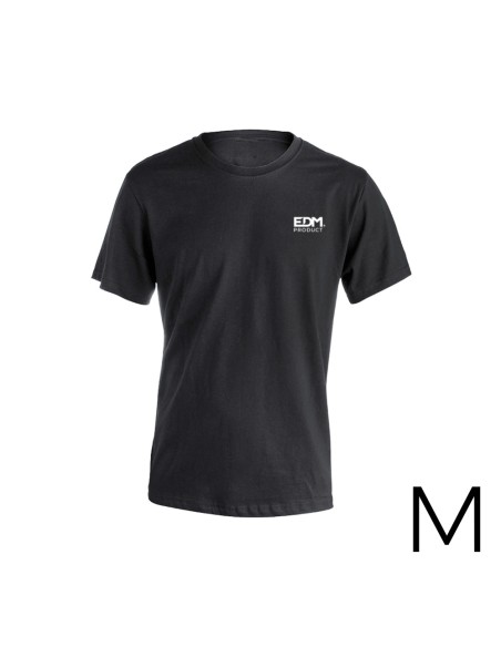 *merchandising* camiseta negra talla-m manga corta bordada edm