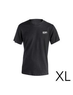 *merchandising* camiseta negra talla-xl manga corta bordado edm