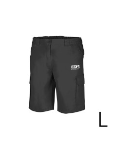 *merchandising* bermuda negra talla-l serigrafiada edm