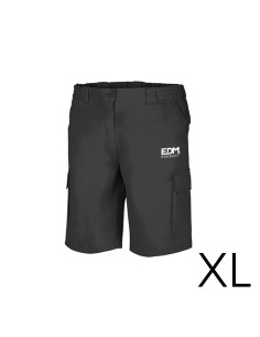 *merchandising* bermuda negra talla-xl serigrafiada edm