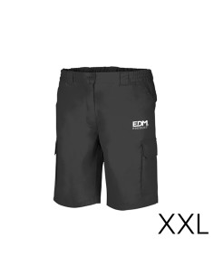 *merchandising* bermuda negra talla-xxl serigrafiada edm