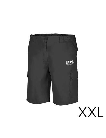 *merchandising* bermuda negra talla-xxl serigrafiada edm