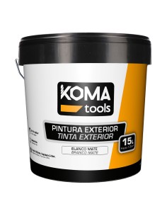 Pintura plastica blanca mate 15 l interior y exterior