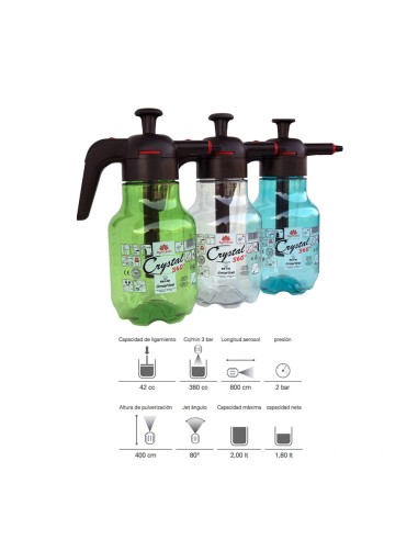 Vaporizador - pulverizador 2 l modelo: crystal...