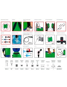 Pulverizador / vaporizador mochila rosy 13 l 2