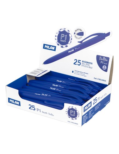 Boligrafos azul, 25 uds