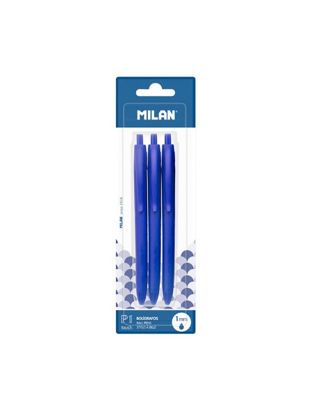 Boligrafos azul, 3 uds