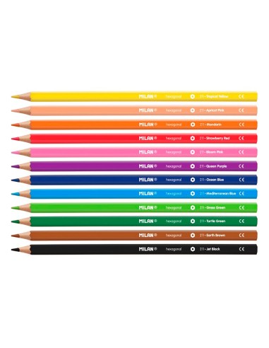 Pack con 12 lapices de colores