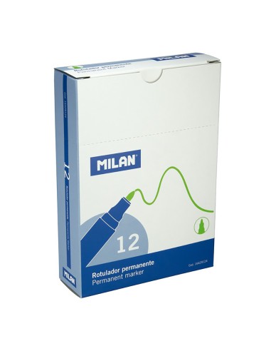 Rotuladores permantenes punta redonda verdes,...