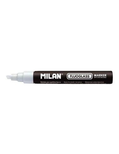 Rotulador borrables fluoglass 2 - 4 mm blanco en blister