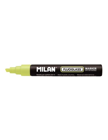 Rotulador borrables fluoglass 2 - 4 mm amarillo en blister