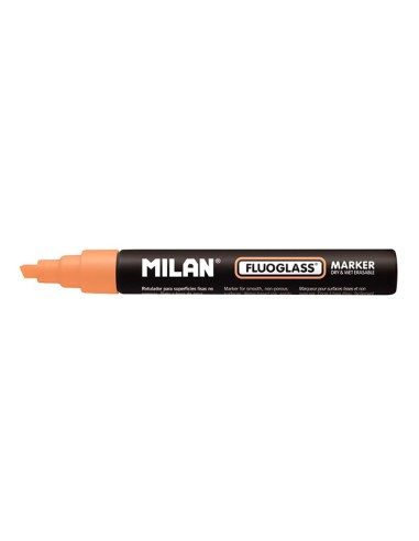 Rotulador borrables fluoglass 2 - 4 mm naranja en blister