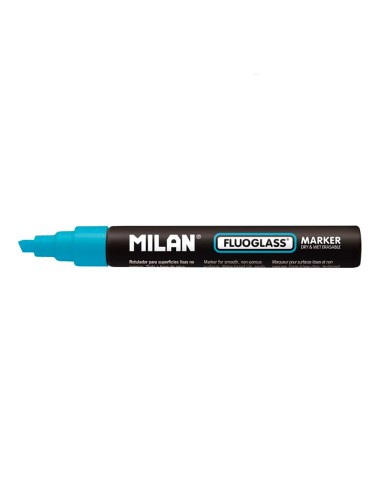 Rotulador borrables fluoglass 2 - 4 mm azul en blister