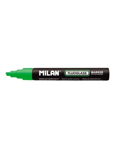 Rotulador borrables fluoglass 2 - 4 mm verde en blister