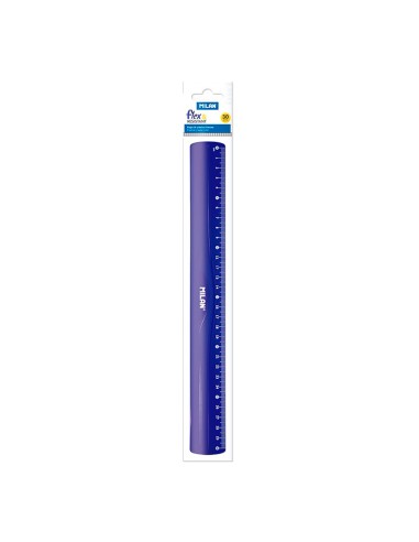 Regla flex & resistan azul 30 cm