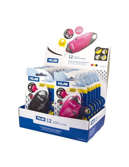 Cúter de hoja ceramica colores surtidos