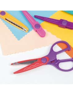 Tijeras zig-zag con 4 hojas intercambiables 16 cm blister 2