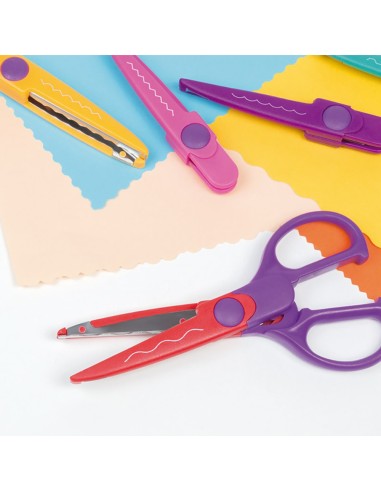 Tijeras zig-zag con 4 hojas intercambiables 16...