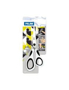 Tijeras de oficina blancas 20,5 cm blister 2