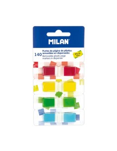 Pack 140 puntos de pagina en 4 dispensadores colores surtidos