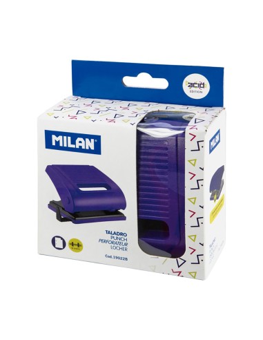 Perforadora para papel azul