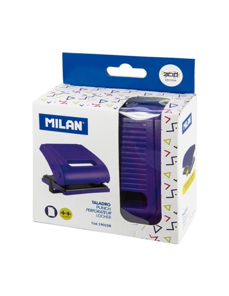 Perforadora para papel azul