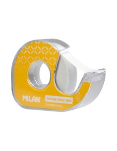 Dispensador amarillo de cinta adhesiva doble cara 15 mm x 10 m 2