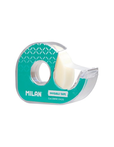Dispensador verde de cinta adhesiva mate 19 mm x 33 m