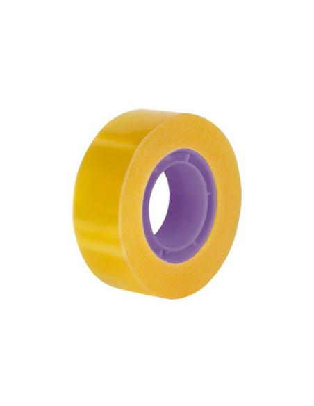 Dispensador de cinta adhesiva transparente 19 mm x 33 m colores surtidos